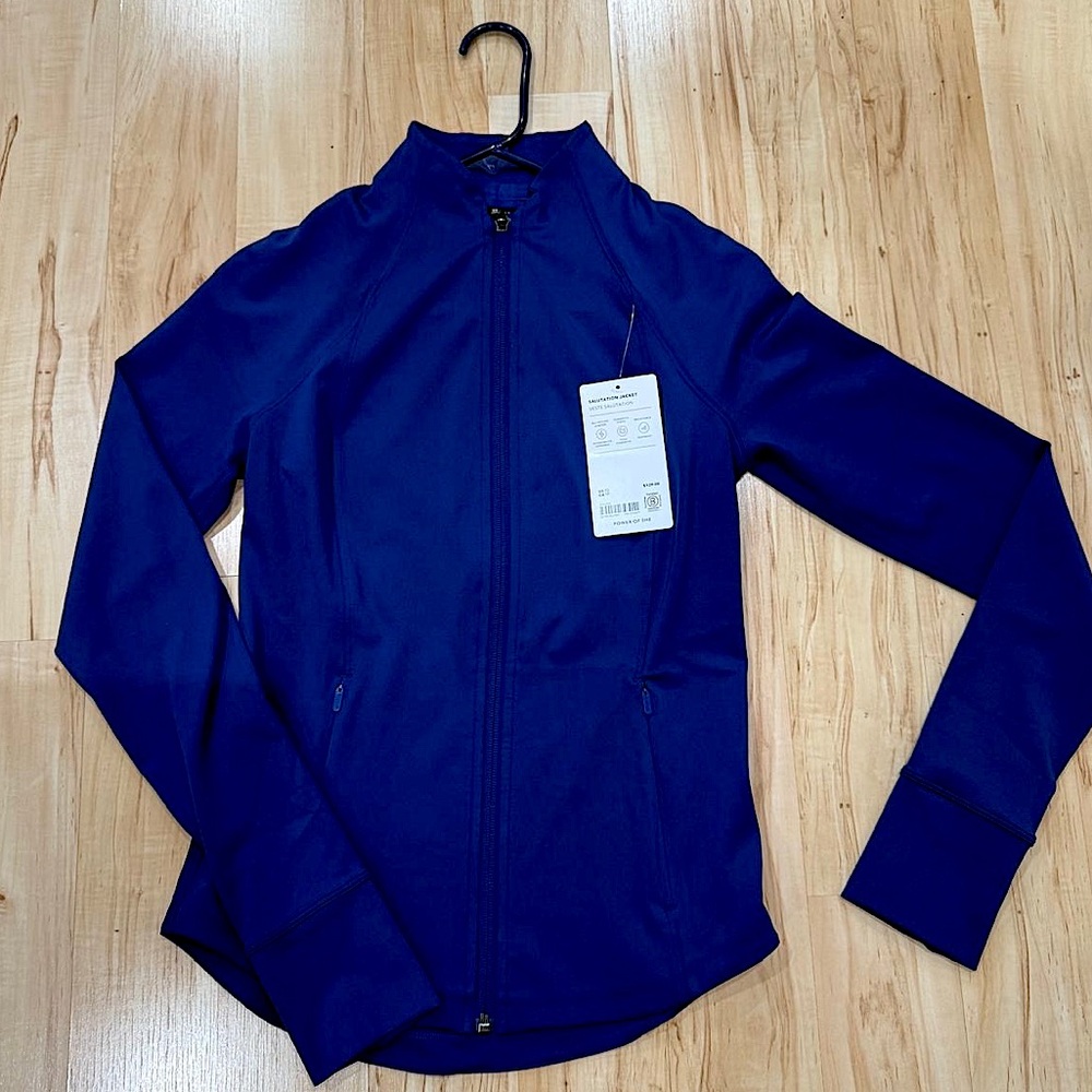 Athleta Salutation XS Jacket Deep Marine BRAND NEW WITH TAGS